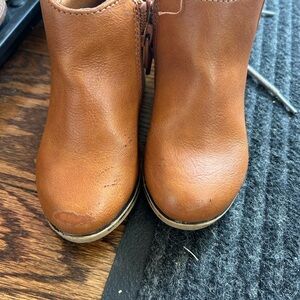 Kids Tan Leather Boots